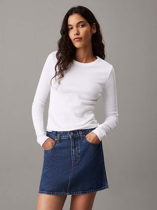 Slim Ribbed Long Sleeve Top