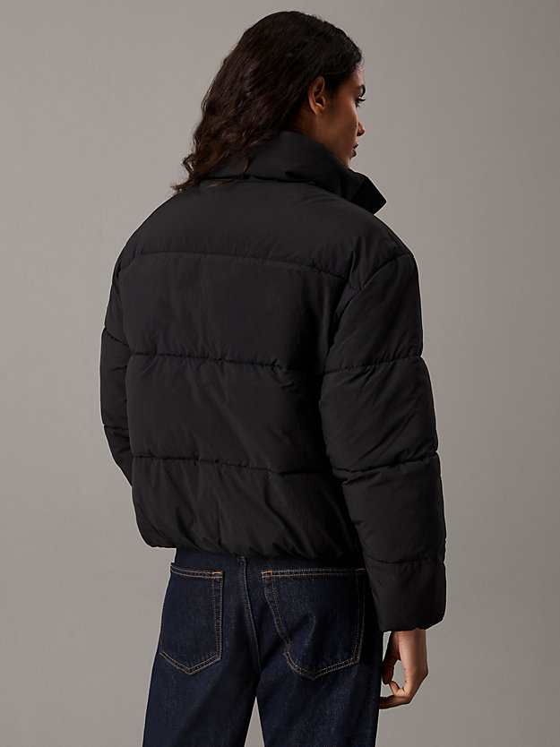 Relaxed Chenille Logo Puffer Jacket