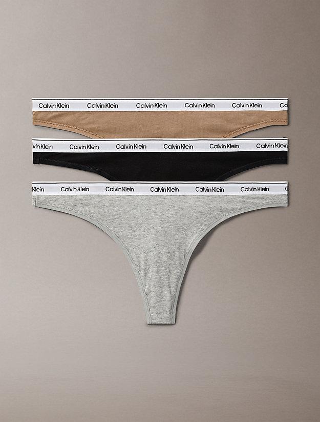 3 Pack Thongs - Modern Logo