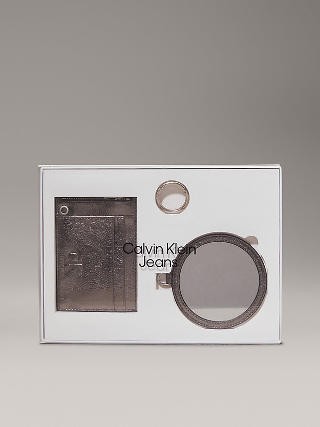 Metallic Wallet and Mirror Gift Set