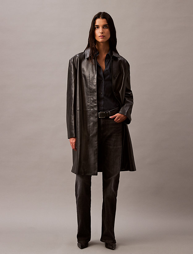 Lamb Leather Car Coat