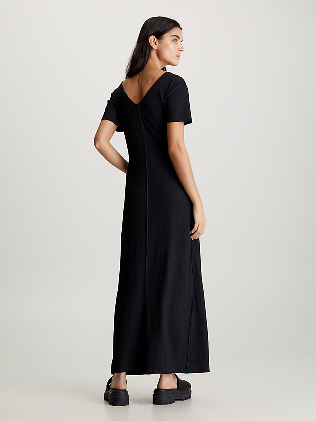 Crinkle Short Sleeve Maxi Dress