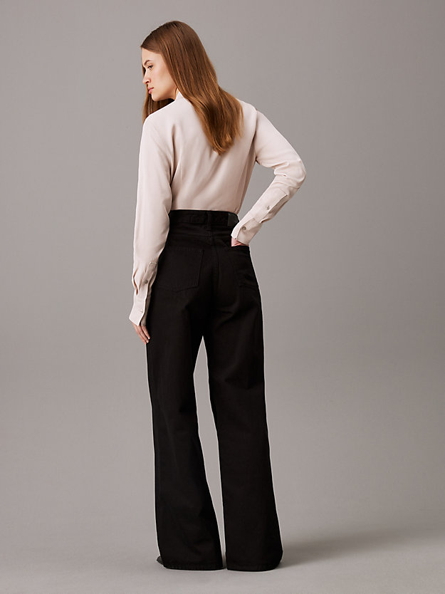 Viscose Twill Collarless Shirt