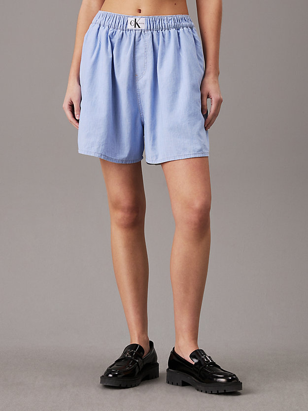 Relaxed Denim Boxer Shorts