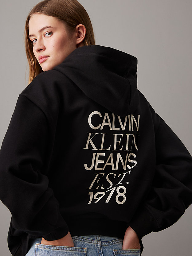 Relaxed Back Logo Hoodie