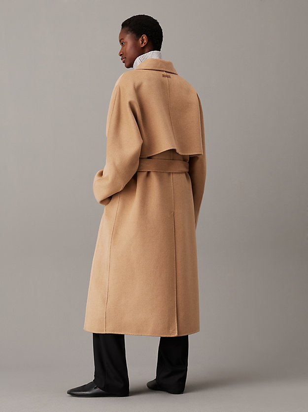 Double Face Wool Wrap Coat