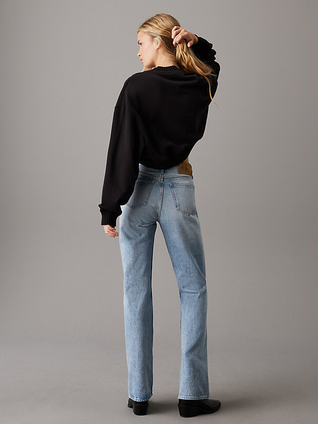 Cropped V-neck Sweatshirt