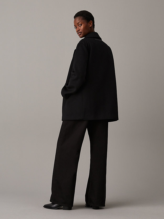 Relaxed Wool Peacoat