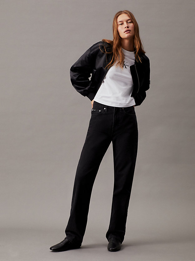 High Rise Straight Jeans
