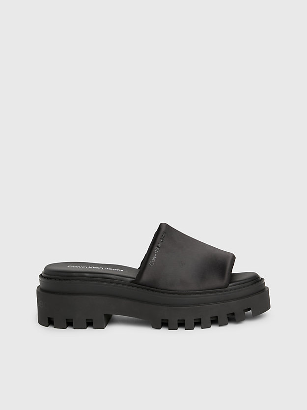 Satin Platform Sandals