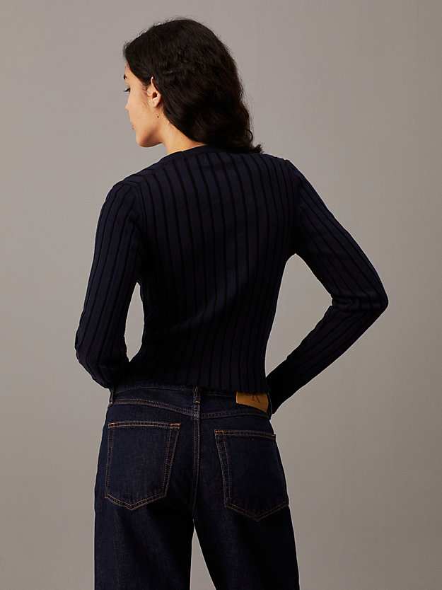 Slim Plated Cotton Cardigan