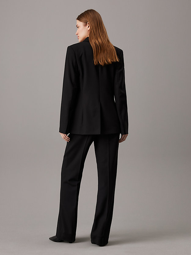 Wool Blend Stretch Blazer