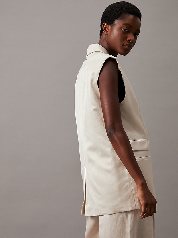 Relaxed Viscose Tailored Gilet