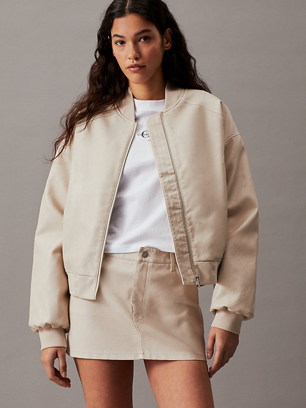 Faux Leather Micro Mini Skirt