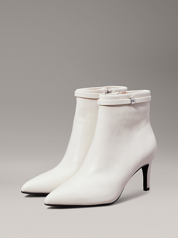 Leather Stiletto Ankle Boots