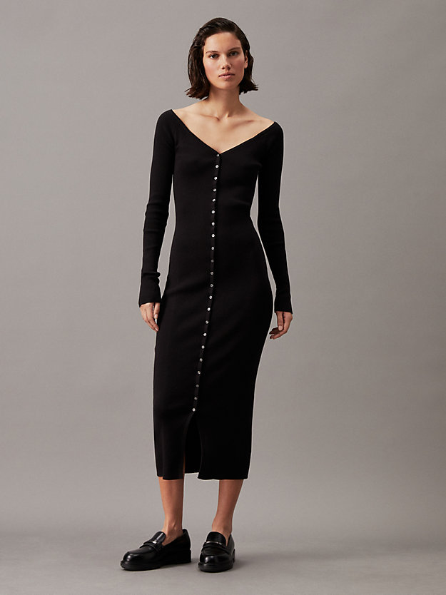 Button-Through Jumper Dress