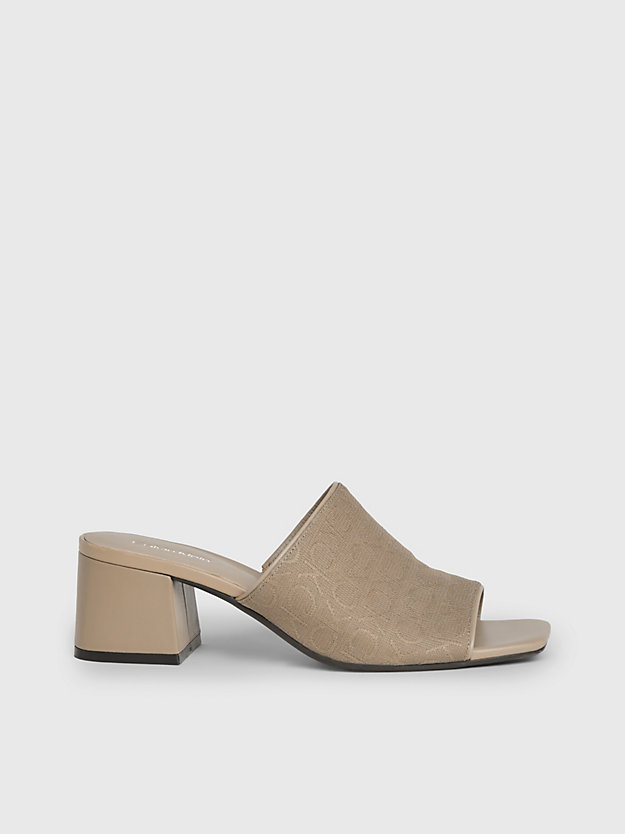 Logo Jacquard Heeled Sandals