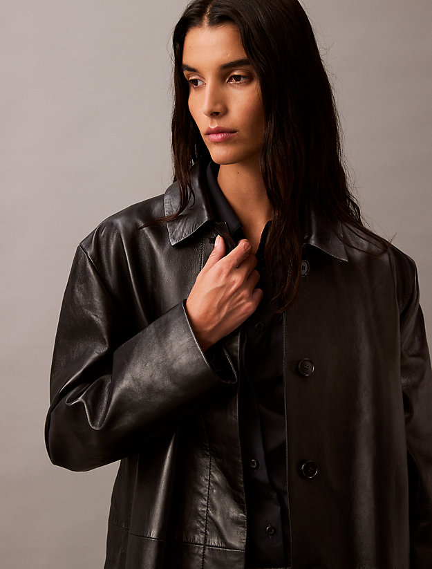Lamb Leather Car Coat