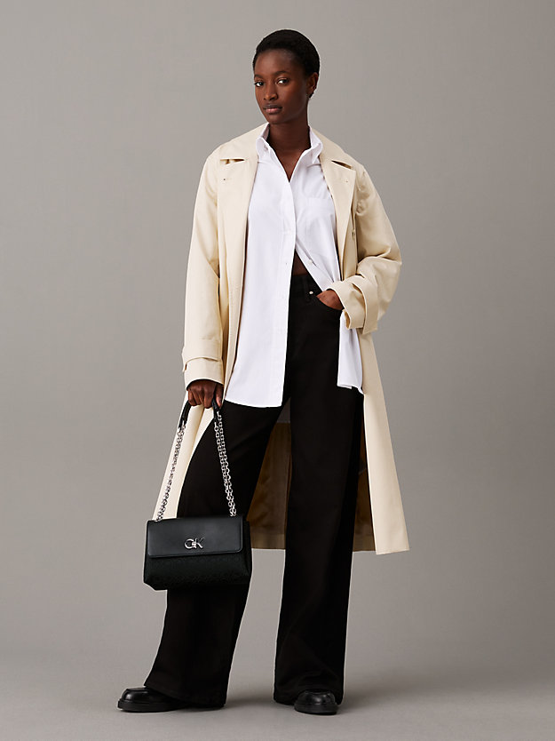 Convertible Logo Jacquard Shoulder Bag