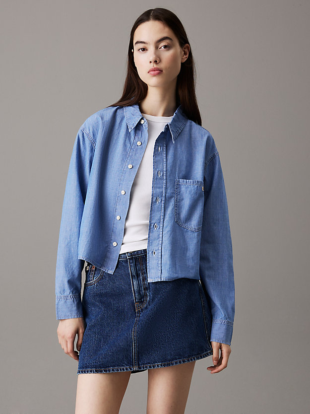 Relaxed Chambray Denim Shirt