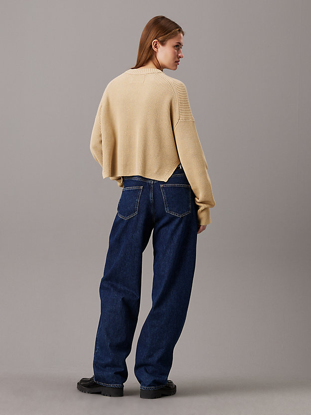 Ribbed Cotton Monogram Jumper