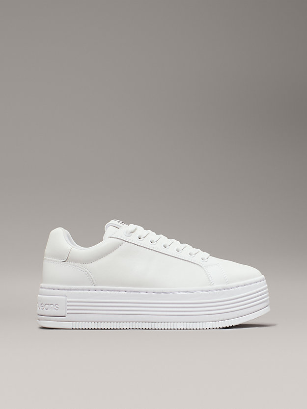 Leather Platform Trainers