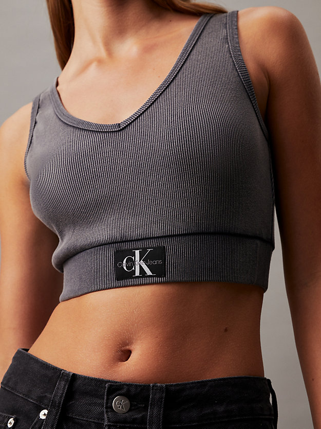 Washed Cotton Cropped Top