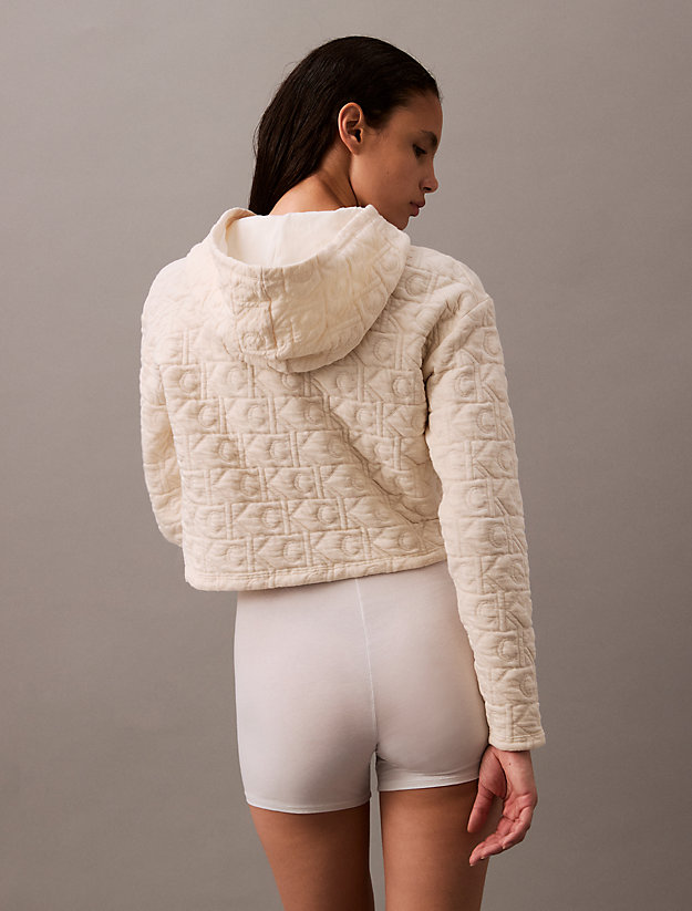 Logo Quilted Lounge Hoodie