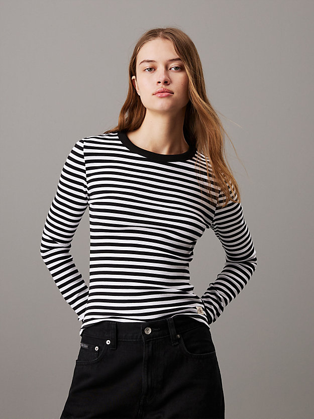 Slim Ribbed Long Sleeve Top