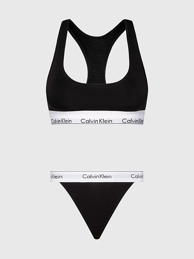 Bralette and Thong Set - Modern Cotton