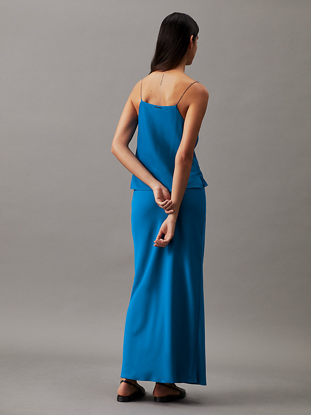 Crepe Maxi Wrap Skirt