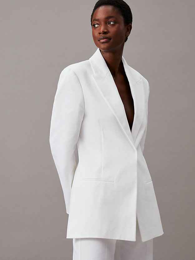 Cotton Twill Tailored Blazer