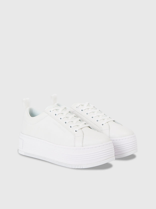 Leather Platform Trainers