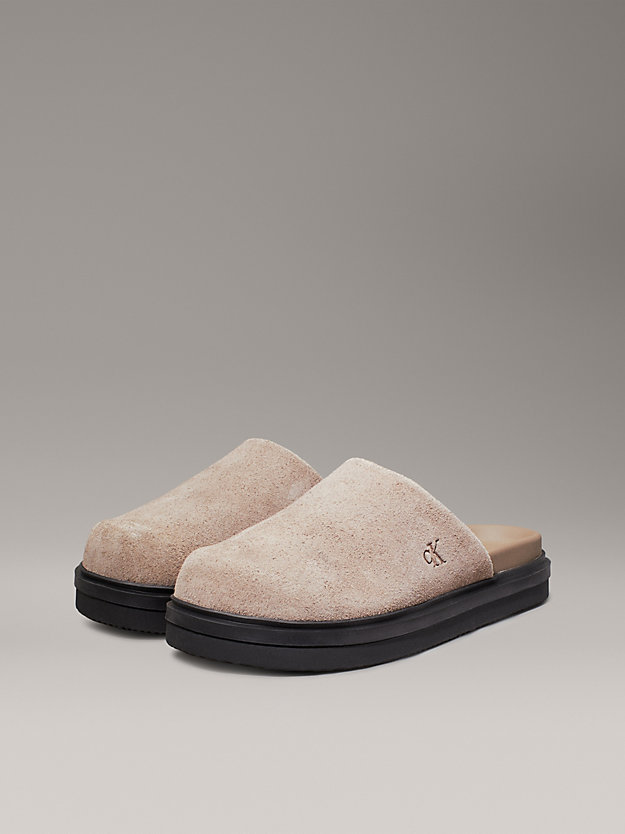 Suede Clog Slippers