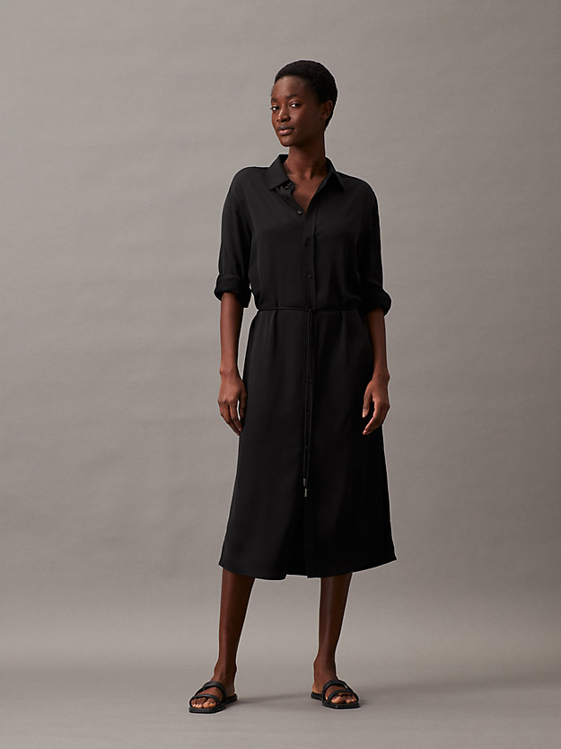 Relaxed Midi Shirt Dress