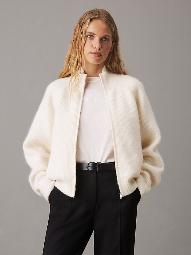 Alpaca Blend Zip Up Jumper