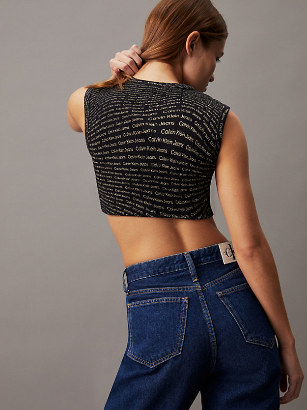 All-Over Printed Cropped Top