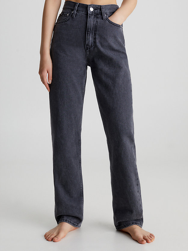 High Rise Straight Jeans