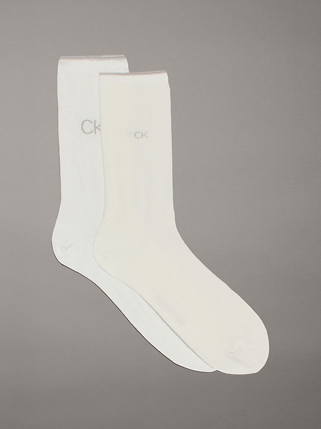 2 Pack Iridescent Crew Socks