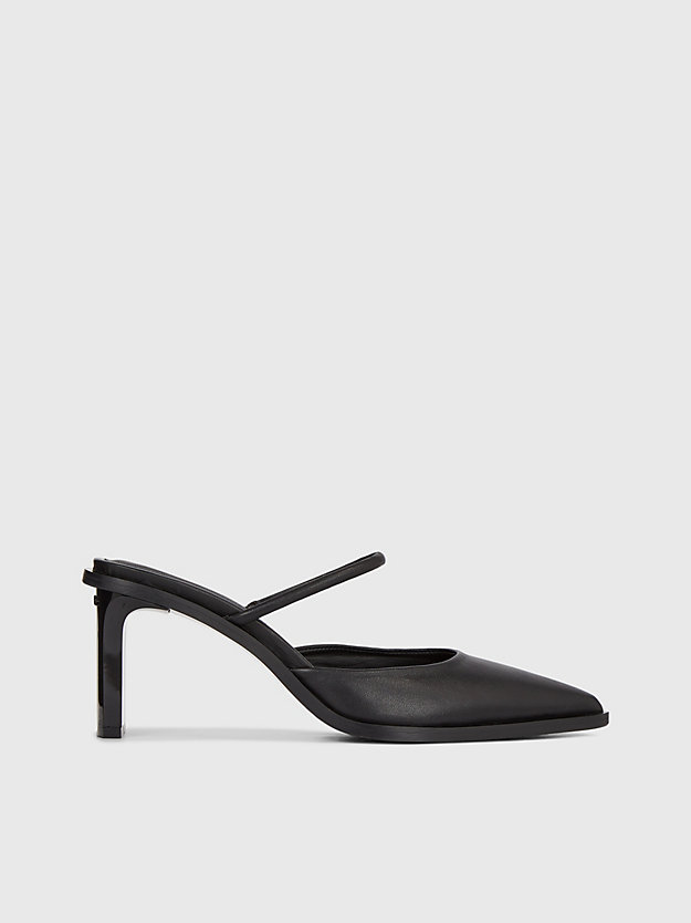 Leather Mule Pumps