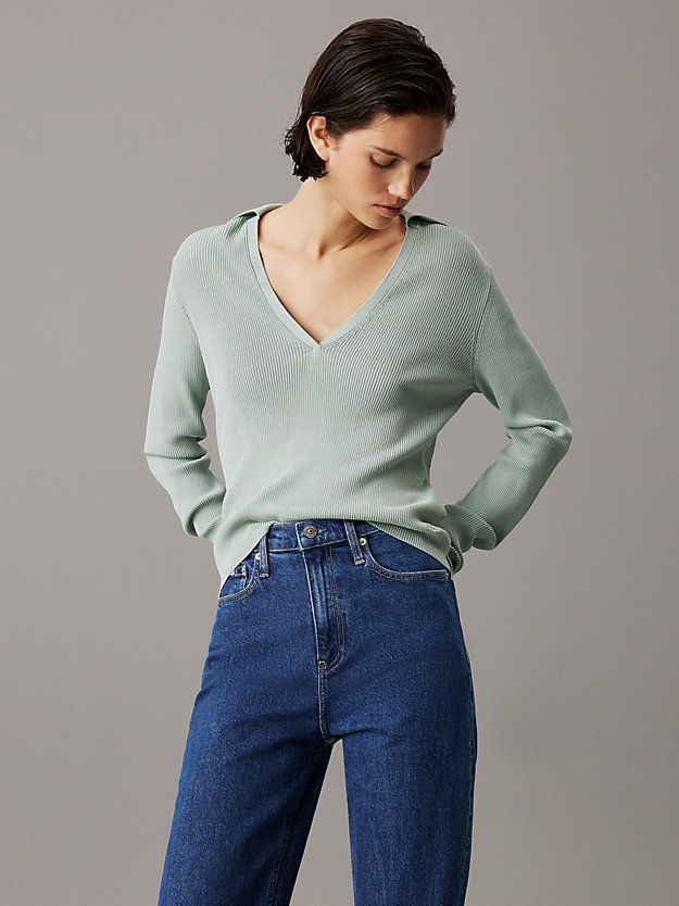 Soft Knit V-neck Jumper