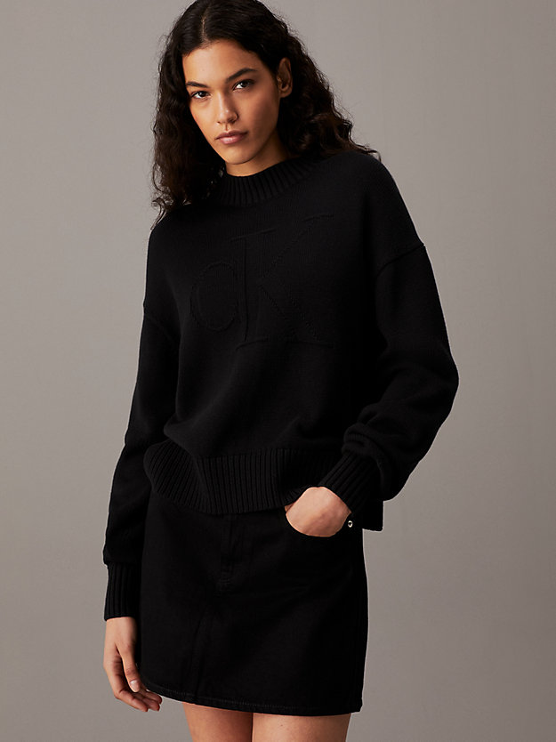 Cotton Wool Monogram Jumper