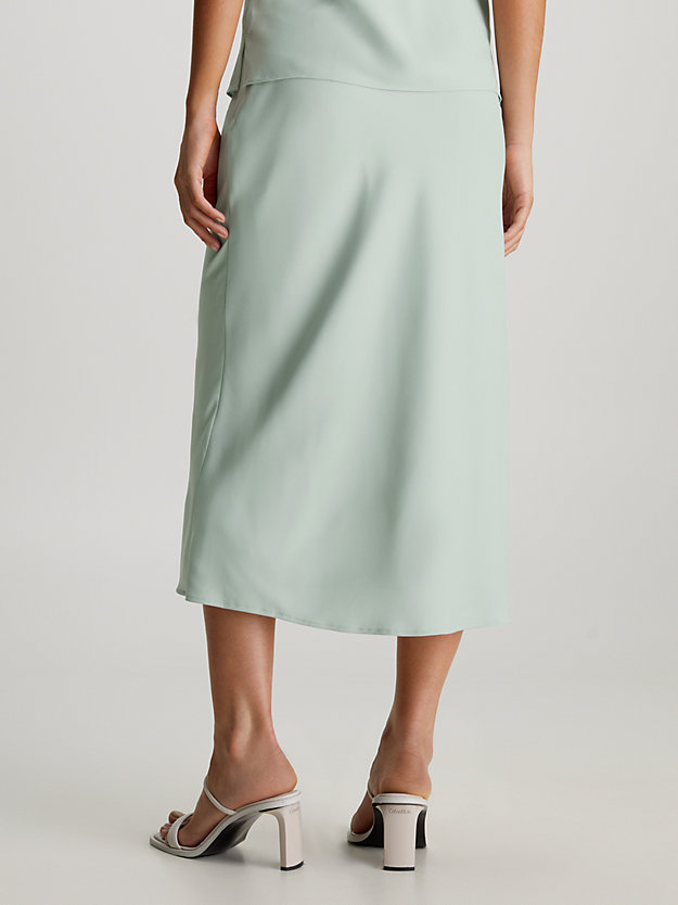 Slim Crepe Midi Skirt