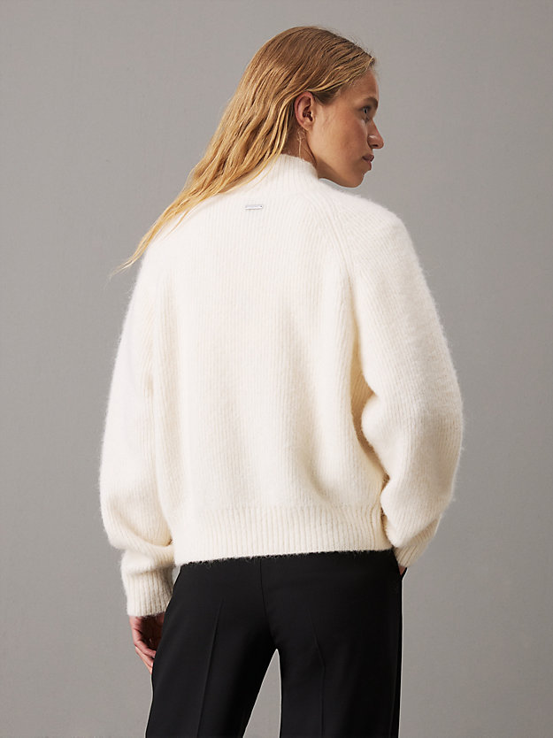 Alpaca Blend Zip Up Jumper
