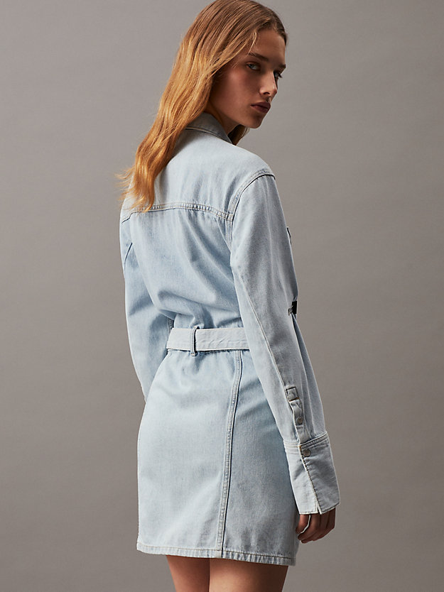 Belted Denim Shirt Dress