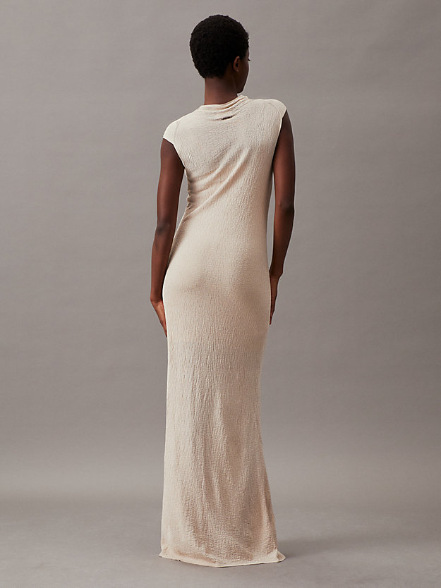 Slim Crinkle Viscose Shift Dress