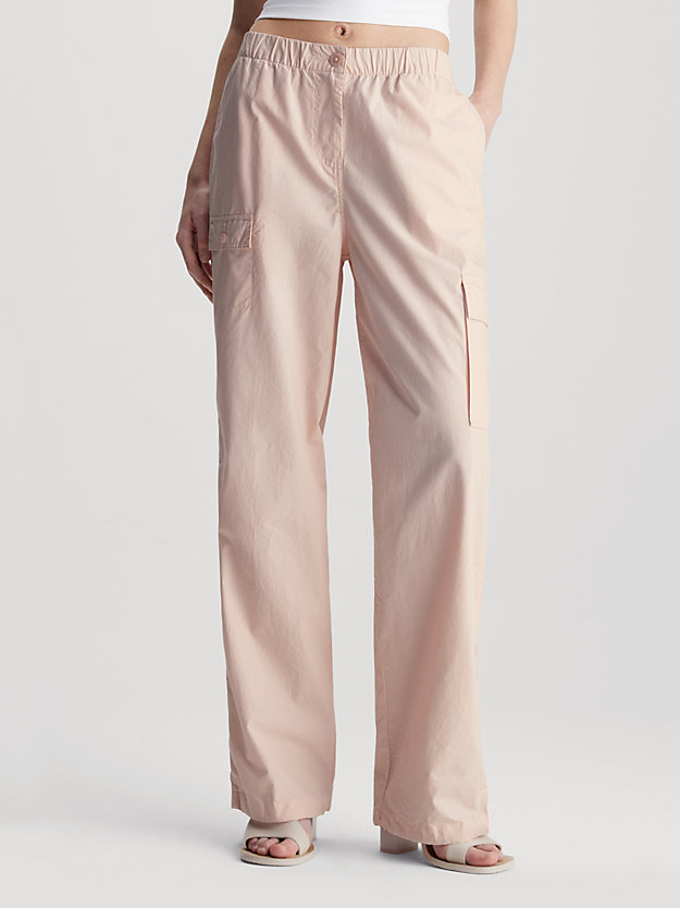 Cotton Straight Cargo Pants