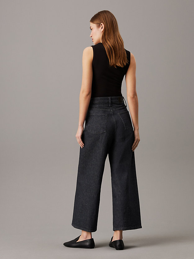 High Rise Wide Ankle Jeans