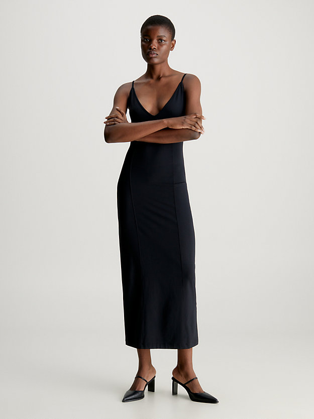 Stretch Jersey Maxi Slip Dress