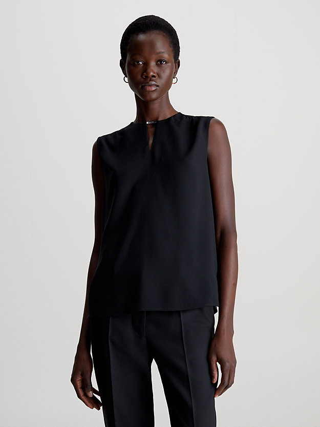 Keyhole Neckline Blouse